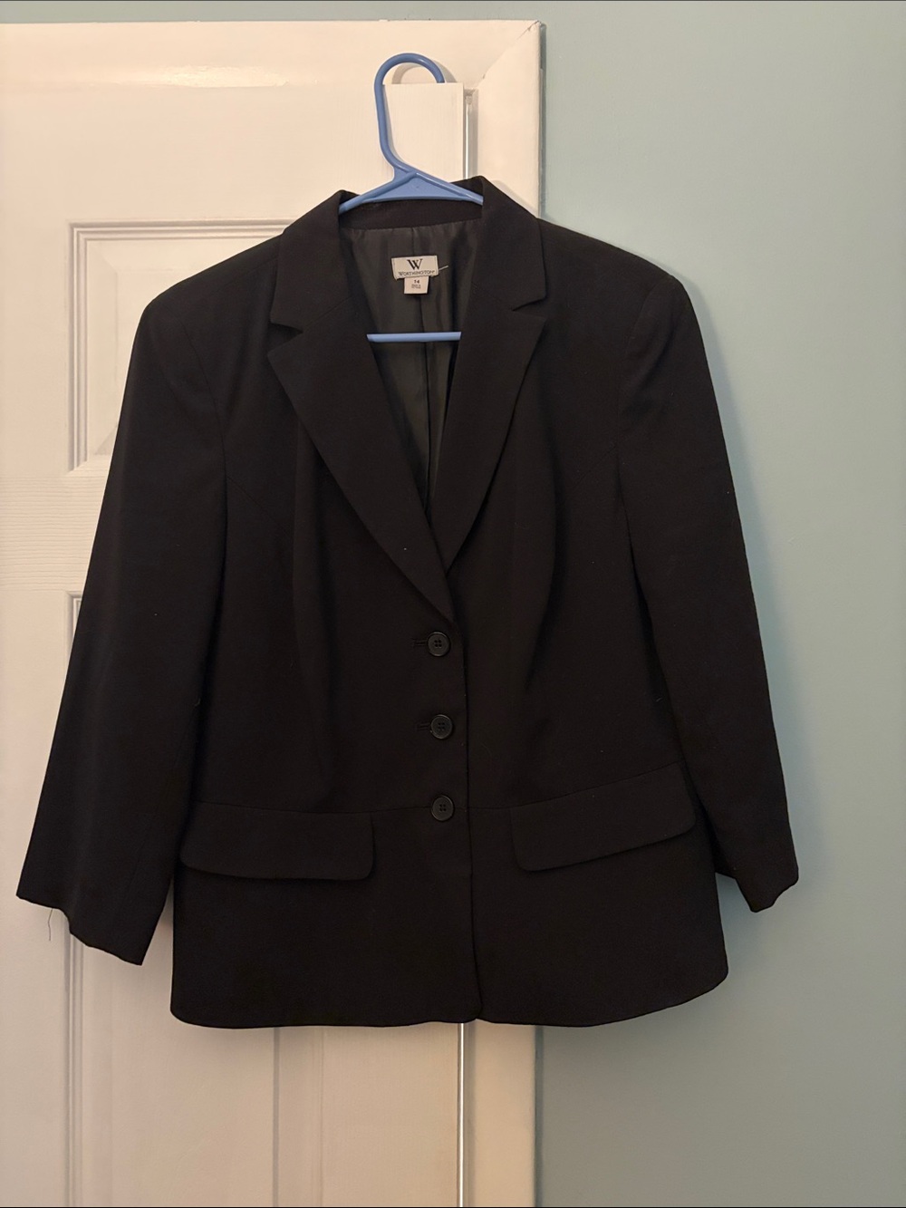 W by Worth black tailored women's blazer